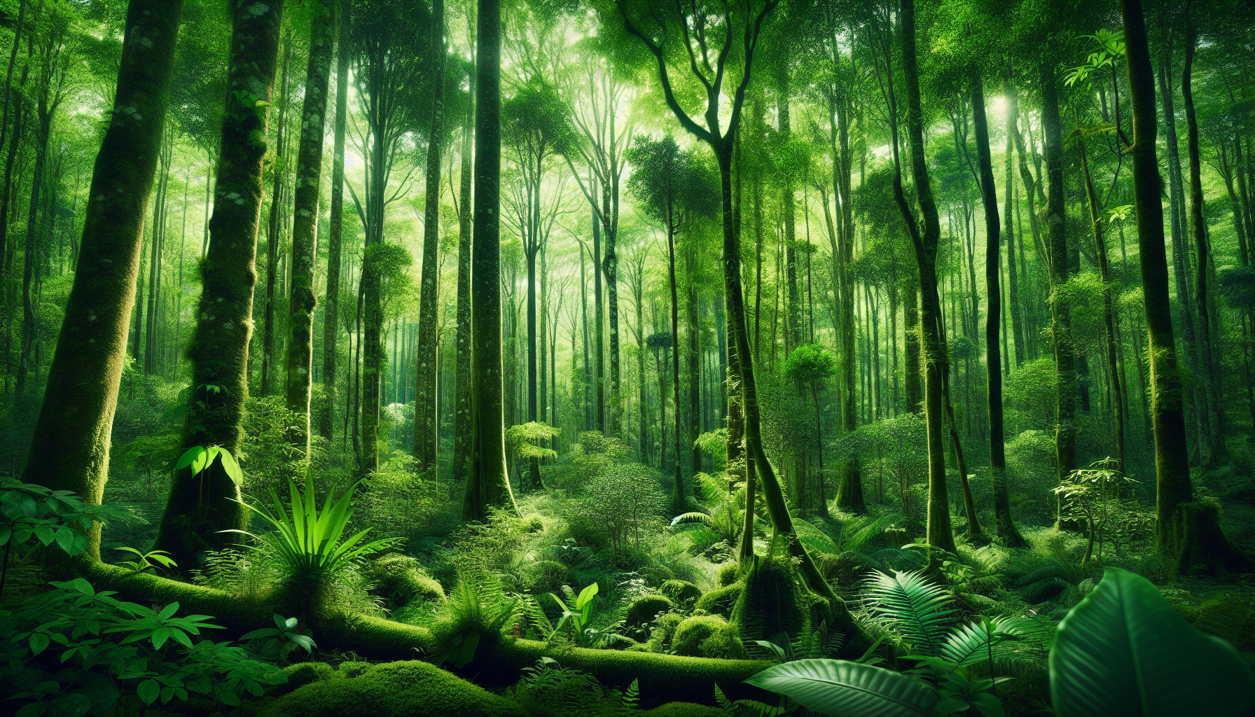 Green forest background 