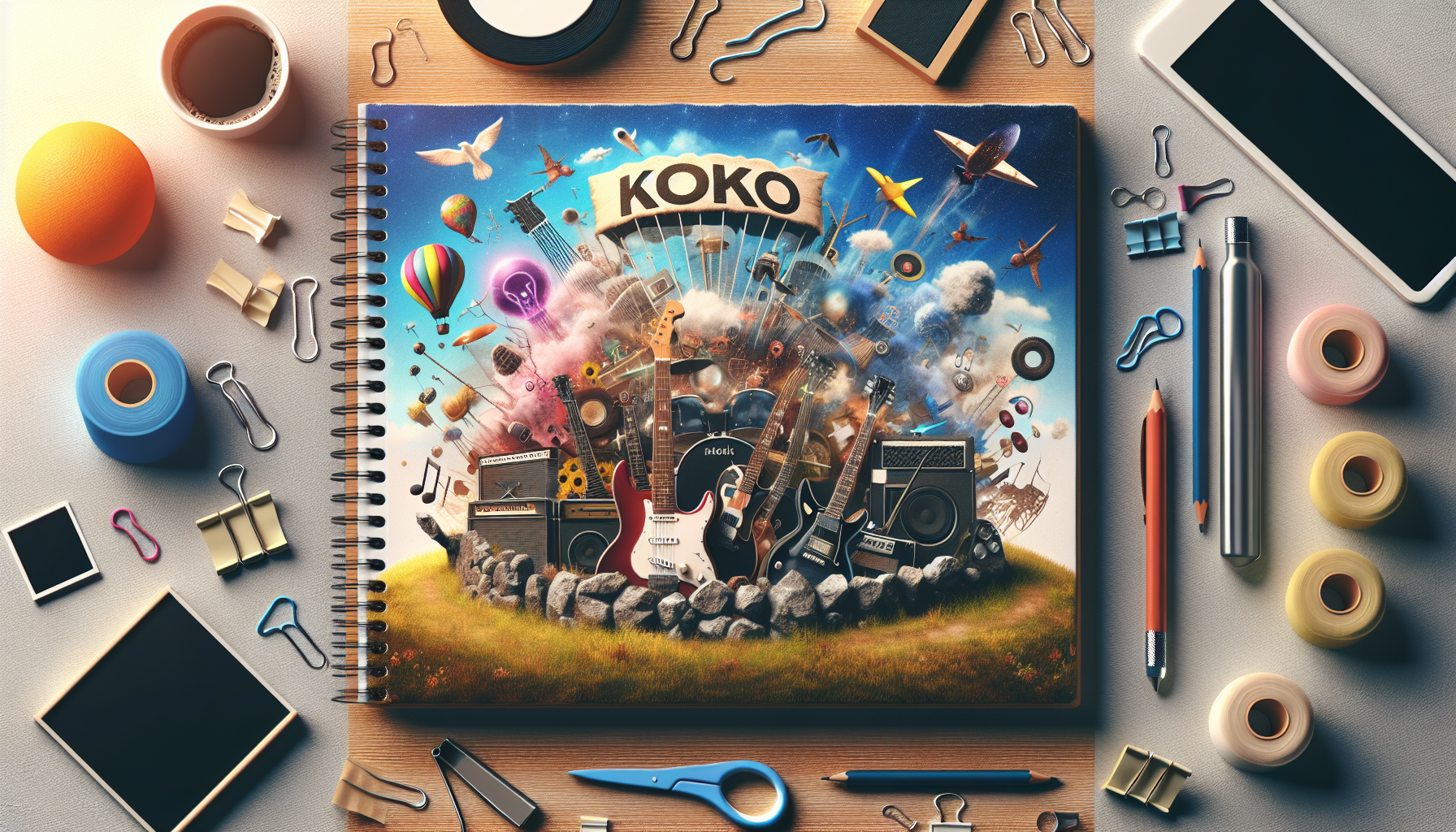 Logo : "KOKO" name of rock band of chidren