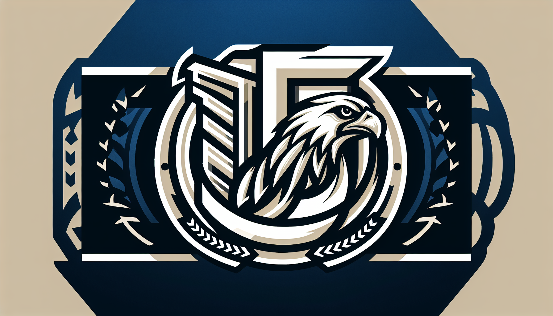 eagle; logo；originality; modernization；Line；Cleverly combined with the letter J；International Style；The outer border adopts the style of the school emblem