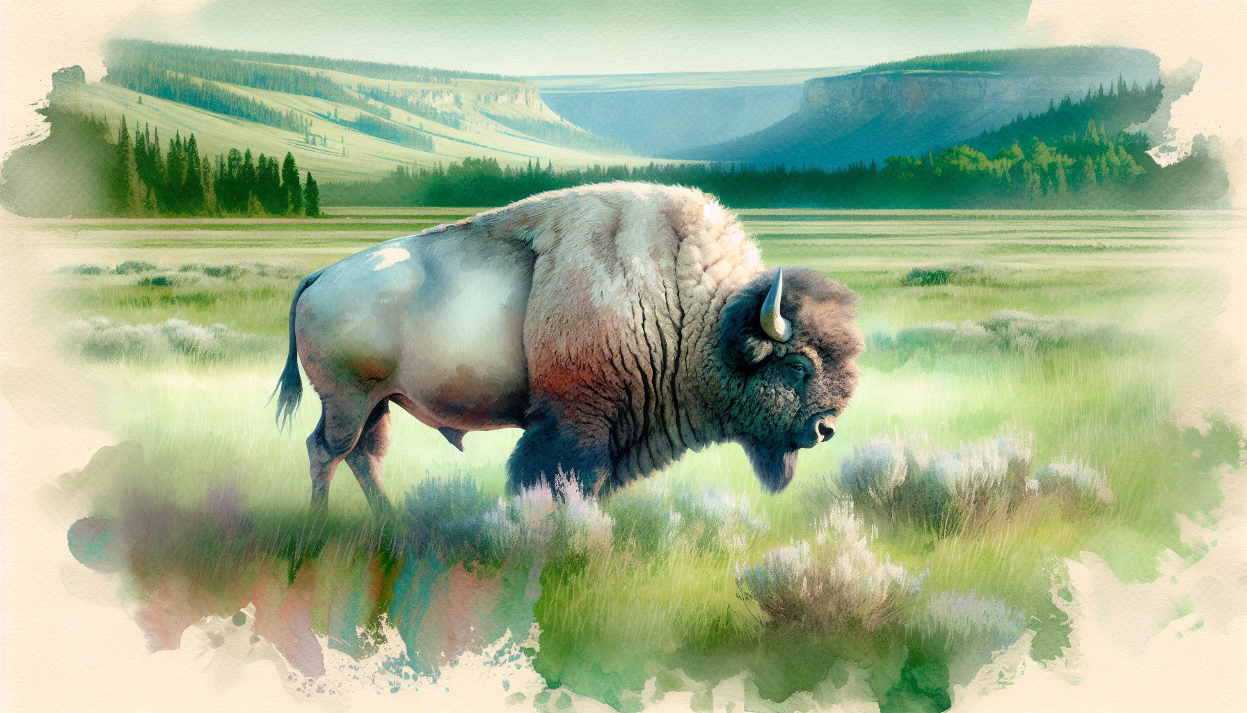 Native American white bison