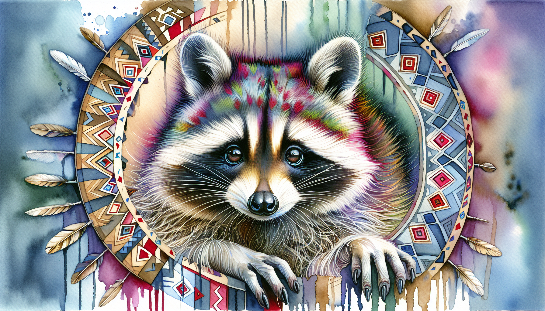 Native American raccoon
