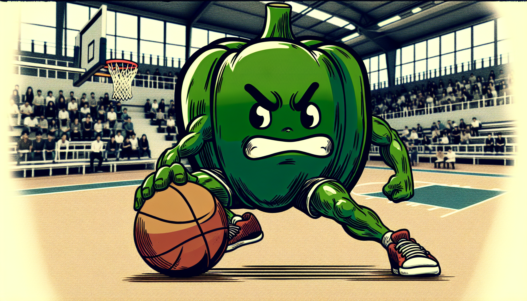 Penis playing basketball