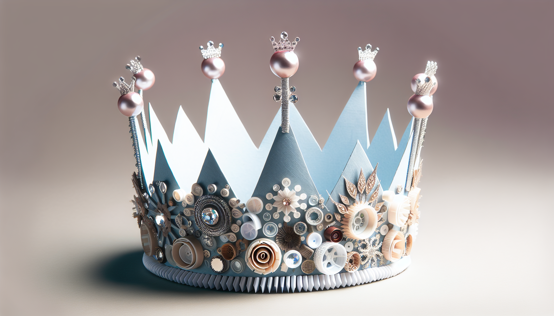 Crown, DIY, Shiny, Recyclable materials, Realistic, 