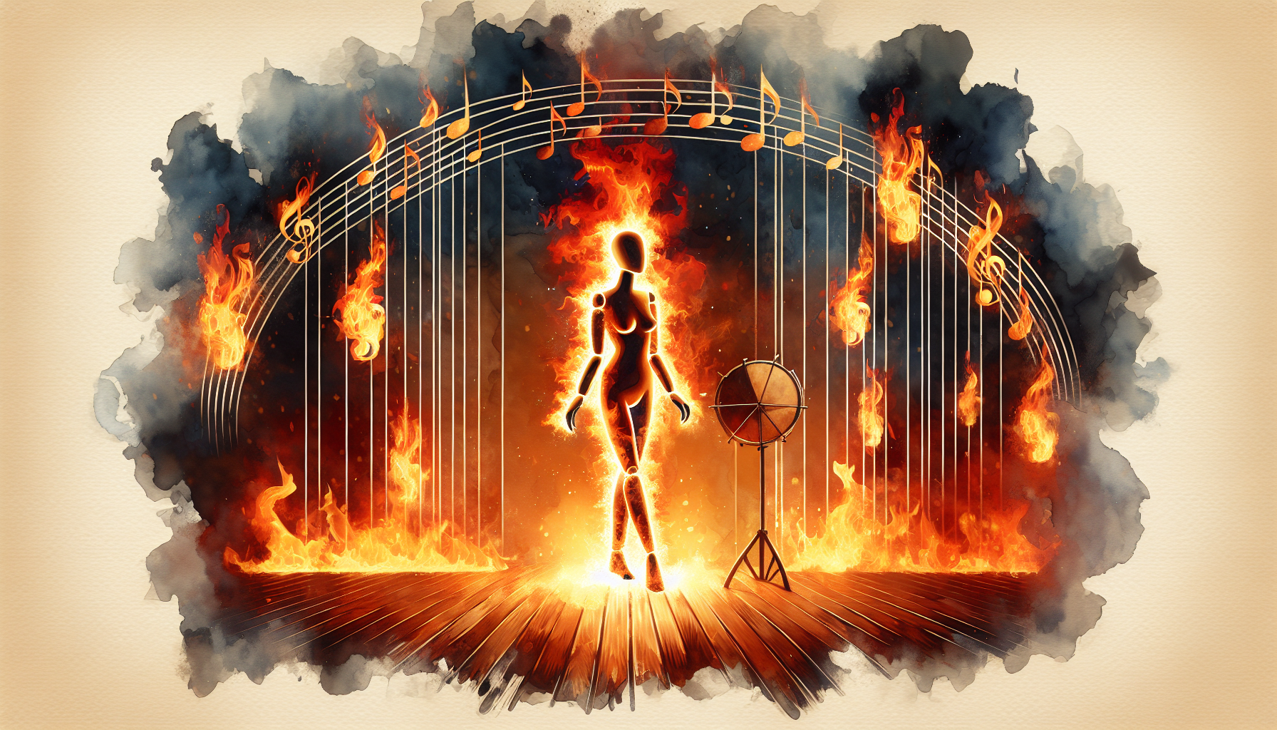 una obra musical que se llama fuego maniqui