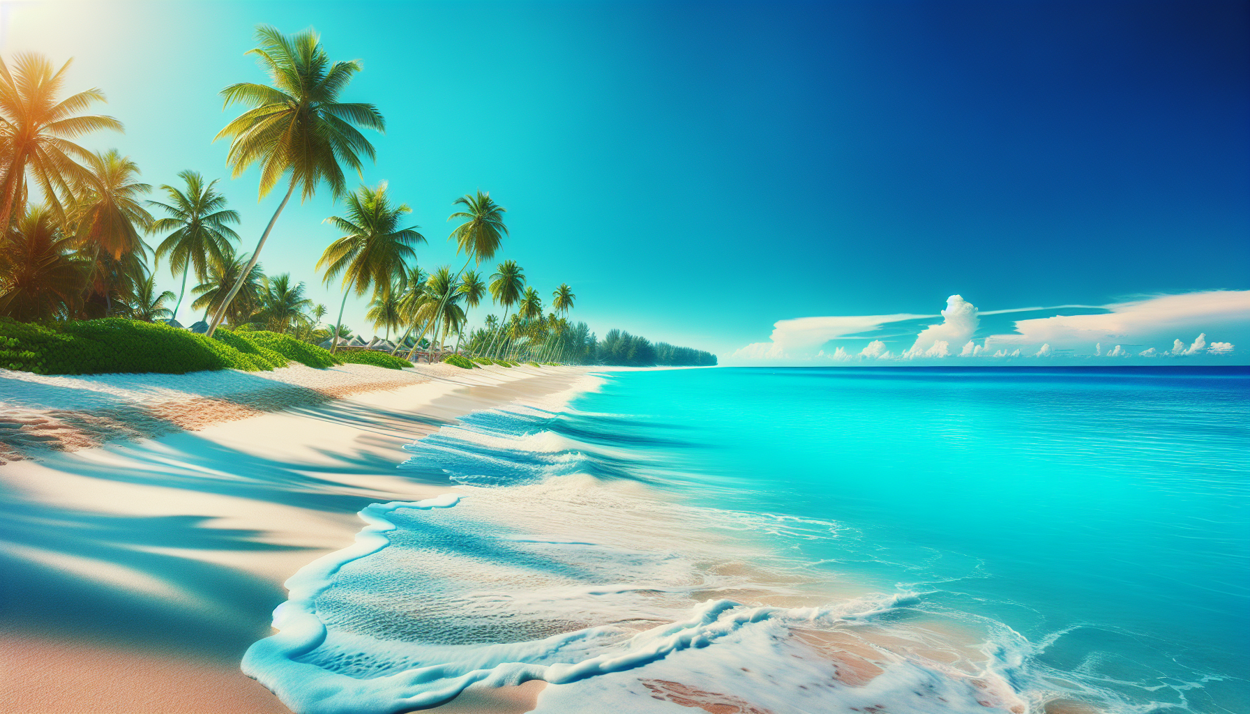 a beach 
