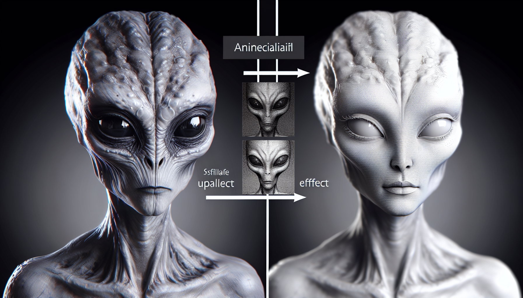 fotografia realistica,3D,alien,woman,upscalimg