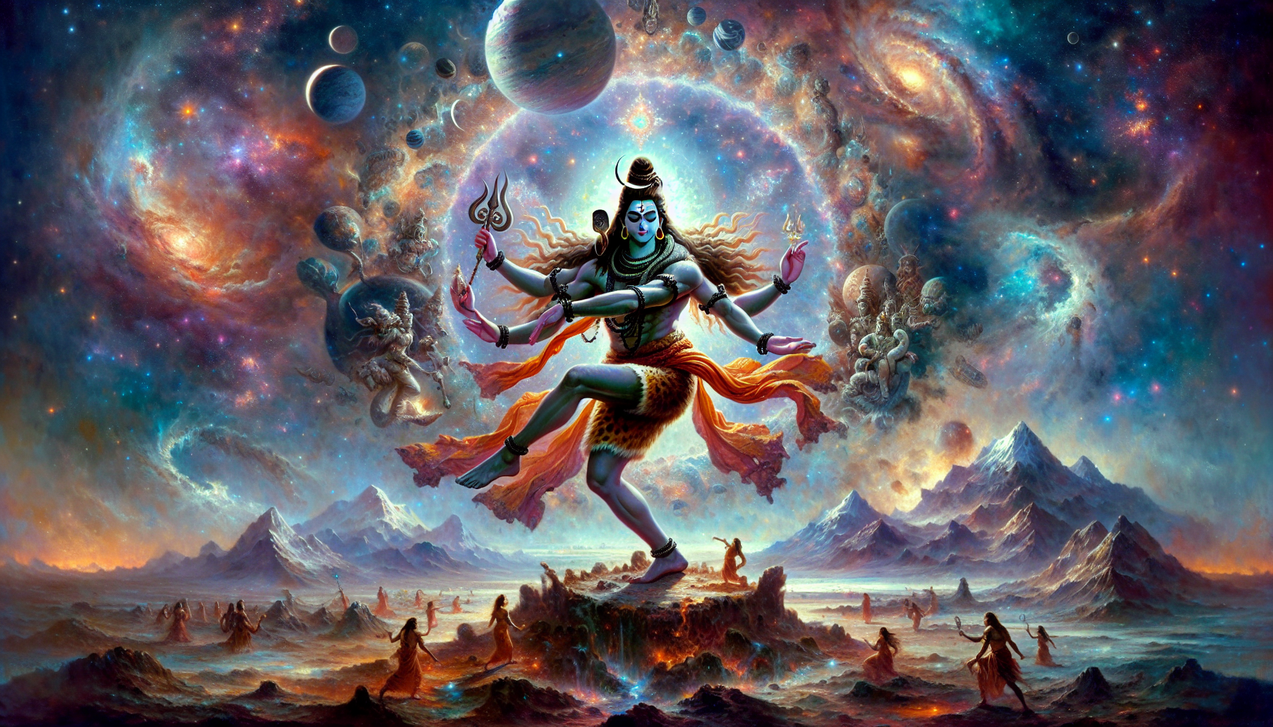 dancing shiva in cosmos