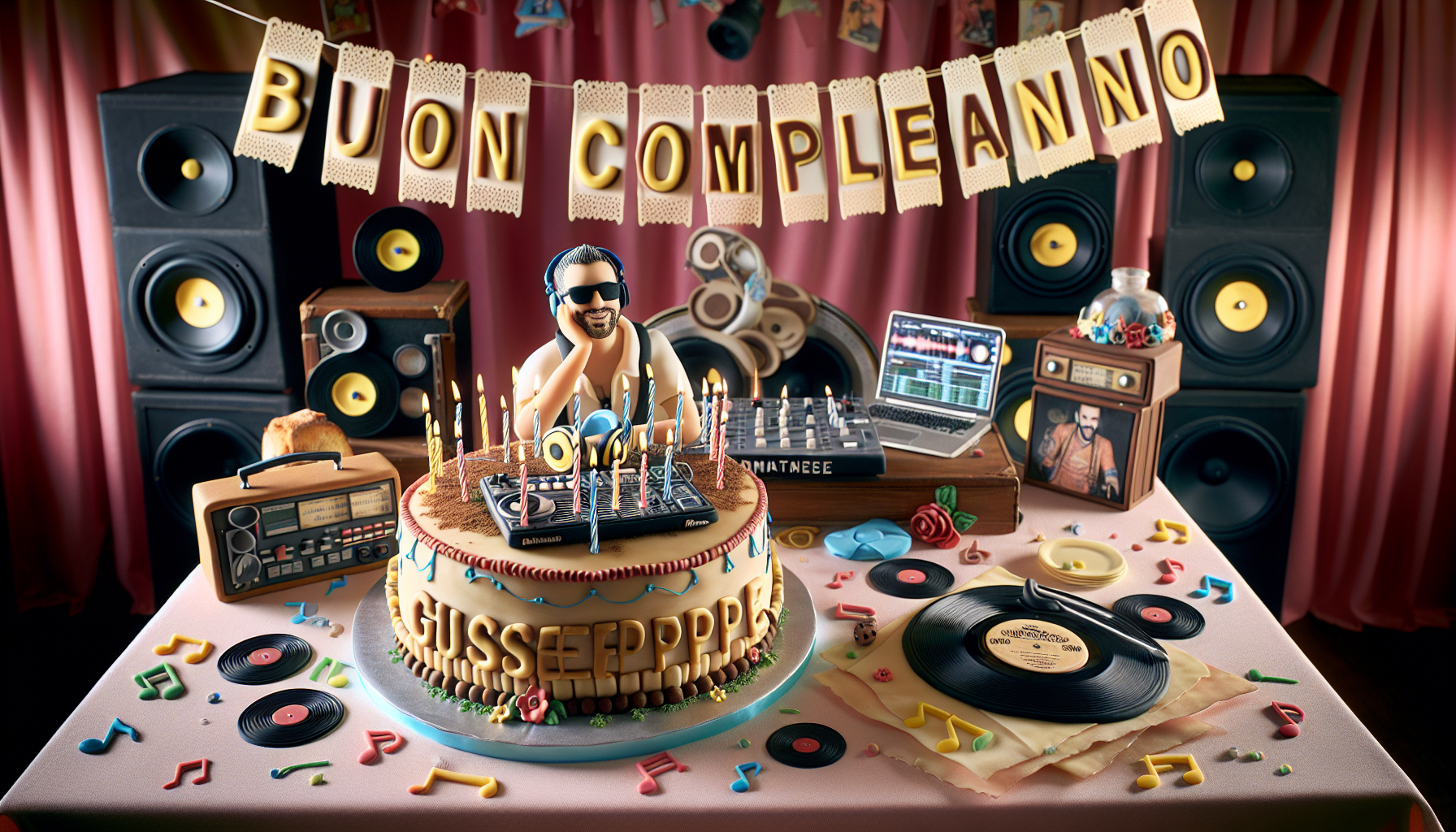 Buon compleanno Giuseppe ,amore,dj,

