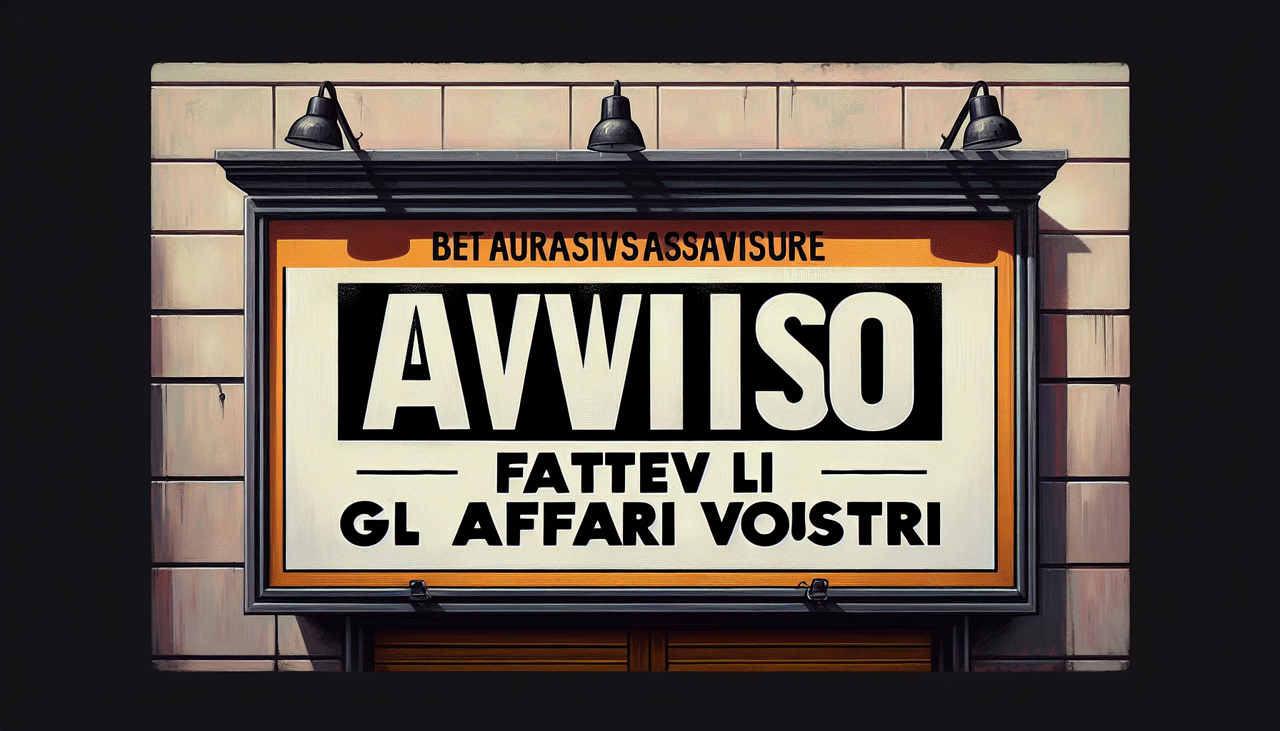 AVVISO ,FATEVI GLI AFFARI VOSTRI
