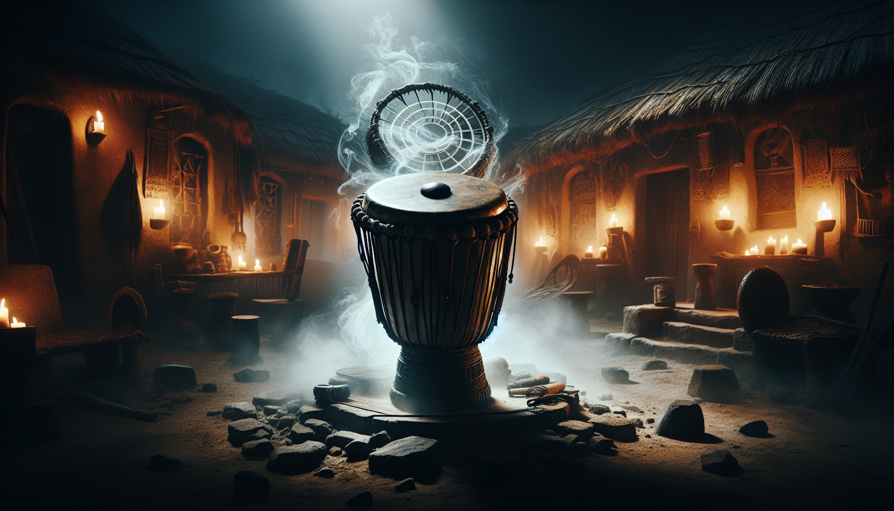 In the heart of an ancient African village, hidden beneath the whispers of time, lay a drum no one dared to touch… A drum said to carry the voices of the dead. But one fateful night… someone broke the silence."
