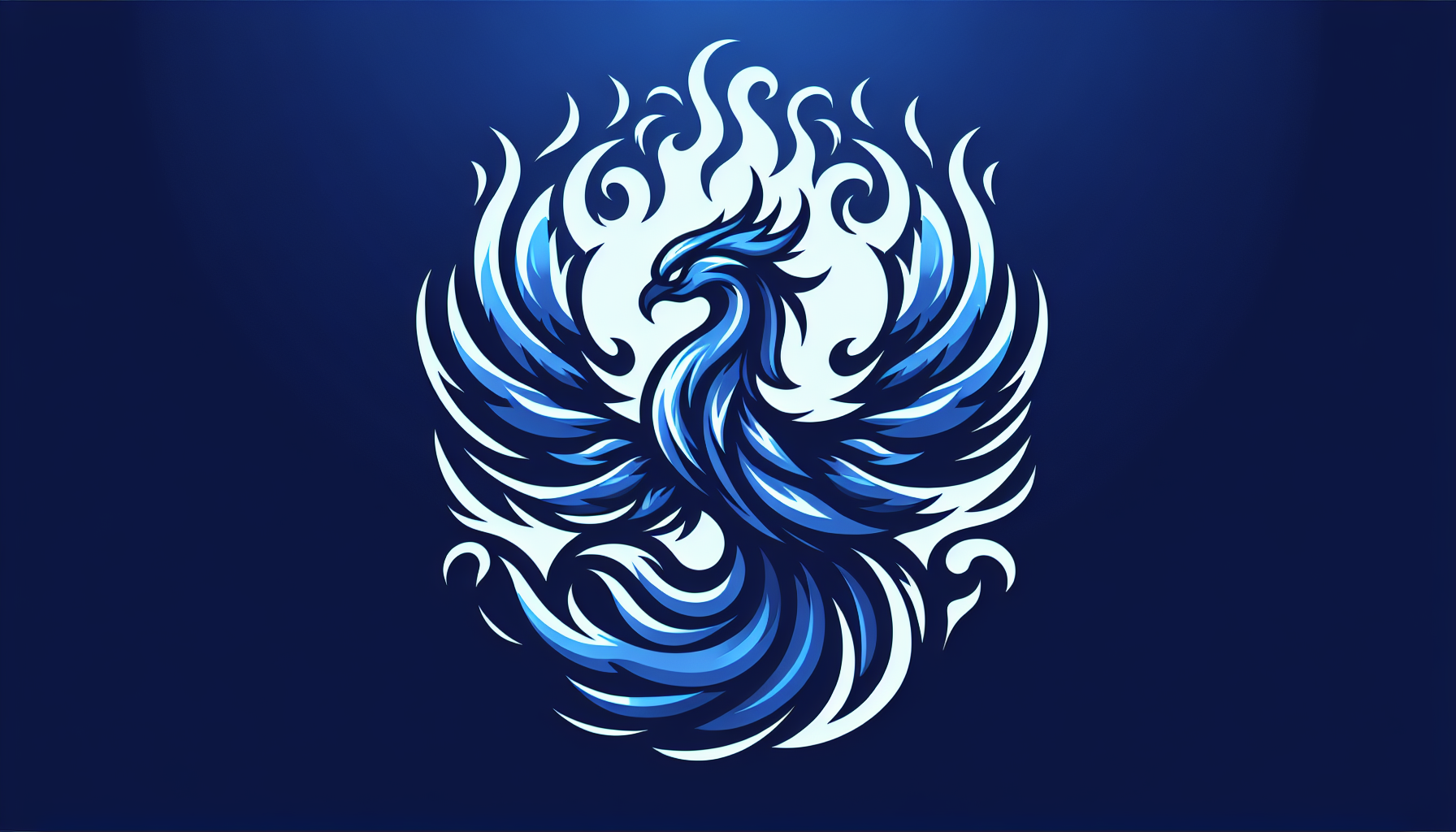 Phoenix fuego azul carta de Yu-Gi-Oh fondo simple brillo mate