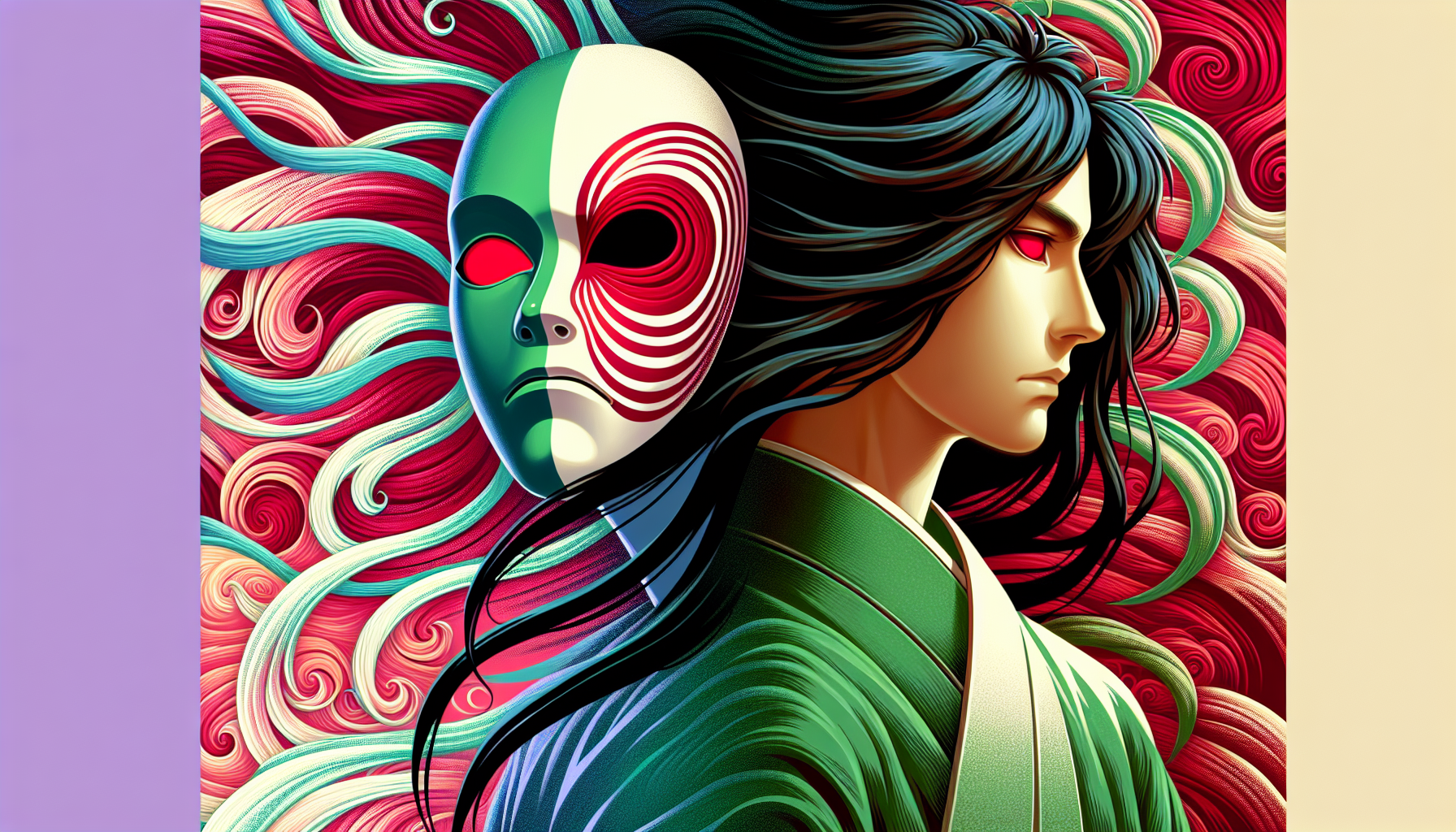 Obito uchiha full hd 8k with spirit rin nohara