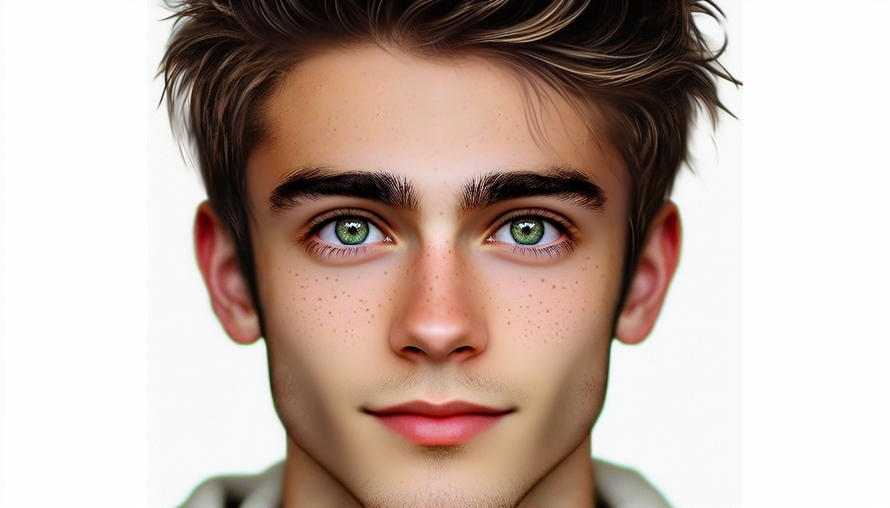 beauty 22 years men grey green eyes