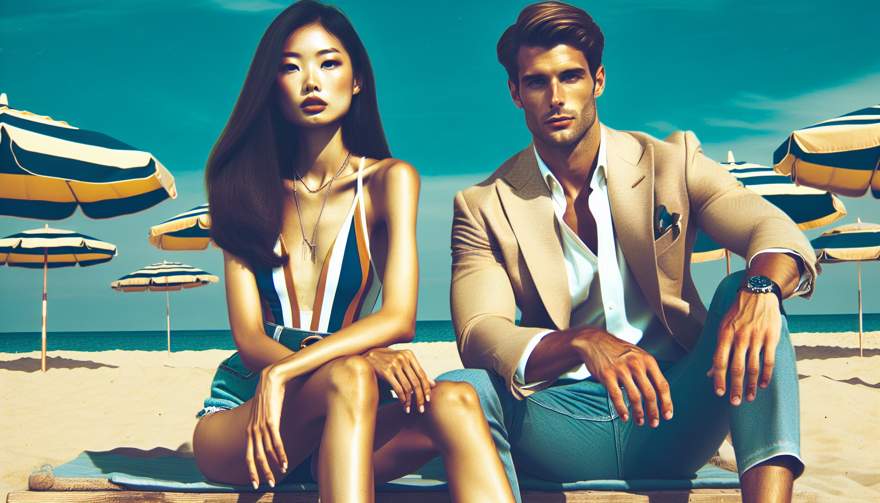 Lisa manobal sit wit frederic Arnault in italy beach