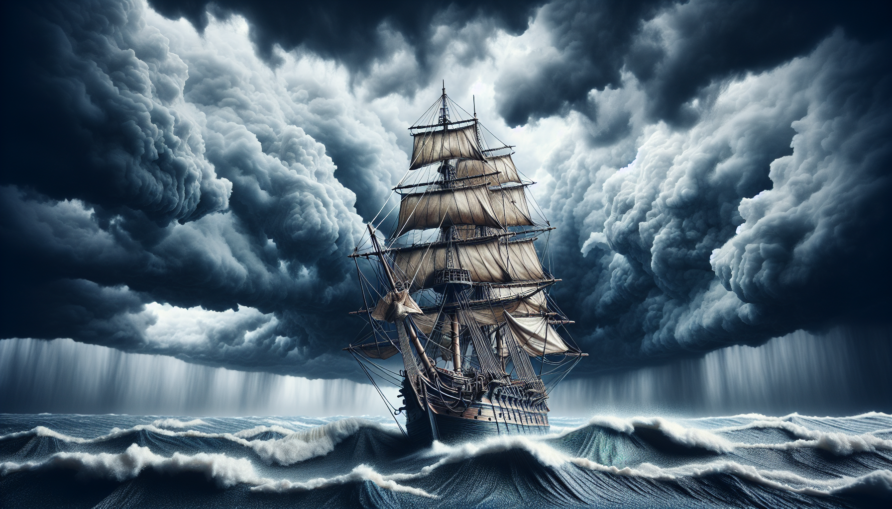 ship on a thunder