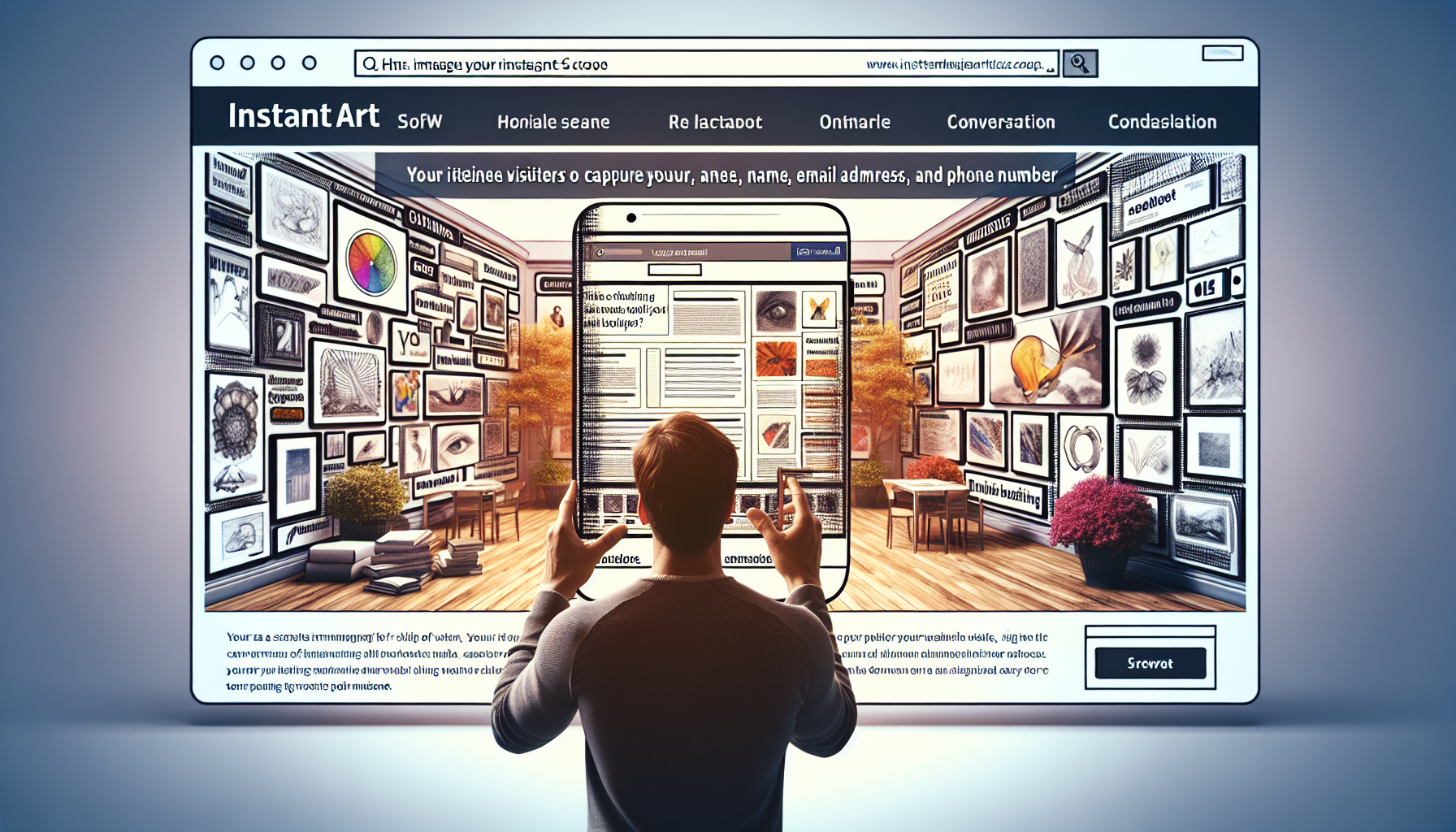 Hello Instantart

I just found your site, quick question…

My name’s Eric, I found Instantart after doing a quick search – you showed up near the top of the rankings, so whatever you’re doing for SEO, looks like it’s working well.

So here’s my question – what happens AFTER someone lands on your site? Anything?

Research tells us at least 70% of the people who find your site, after a quick once-over, they disappear… forever.

That means that all the work and effort you put into getting them to show up, goes down the tubes.

Why would you want all that good work – and the great site you’ve built – go to waste?

Because the odds are they’ll just skip over calling or even grabbing their phone, leaving you high and dry.

But here’s a thought… what if you could make it super-simple for someone to raise their hand, say, okay, let’s talk without requiring them to even pull their cell phone from their pocket?

You can – thanks to revolutionary new software that can literally make that first call happen NOW.

Web Visitors Into Leads is a software widget that sits on your site, ready and waiting to capture any visitor’s Name, Email address, and Phone Number. It lets you know IMMEDIATELY – so that you can talk to that lead while they’re still there at your site.

You know, strike when the iron’s hot!

Please see this URL to try out a Live Demo with Web Visitors Into Leads now to see precisely how it works and even give it a try… it could be huge for your business: https://blastleadgeneration.com

When targeting leads, you HAVE to act fast – the difference between contacting someone within 5 minutes versus 30 minutes later is huge – like 100 times better!

That’s why you should check out our new SMS Text With Lead feature as well… once you’ve captured the phone number of the website visitor, you can automatically kick off a text (SMS) conversation with them.

Imagine how powerful this could be – even if they don’t take you up on your offer immediately, you can stay in touch with them using text messages to make new offers, provide links to great content, and build your credibility.

Just this alone could be a game changer to make your website even more effective.

Strike when the iron’s hot!

Please see this URL to discover what Web Visitors Into Leads can do for your business – you’ll be amazed: https://blastleadgeneration.com

Thanks and keep up the great work!

Eric

PS: Web Visitors Into Leads offers a free 14 days trial!
It even includes International Long Distance Calling.
Stop wasting money chasing eyeballs that don’t turn into paying customers.
Please see this URL to try Web Visitors Into Leads now: https://blastleadgeneration.com

If you'd like to Want to receive less emails, or none whatsoever? Update your email preferences by clicking here.  
https://blastleadgeneration.com/unsubscribe.aspx?d=instantart.ai