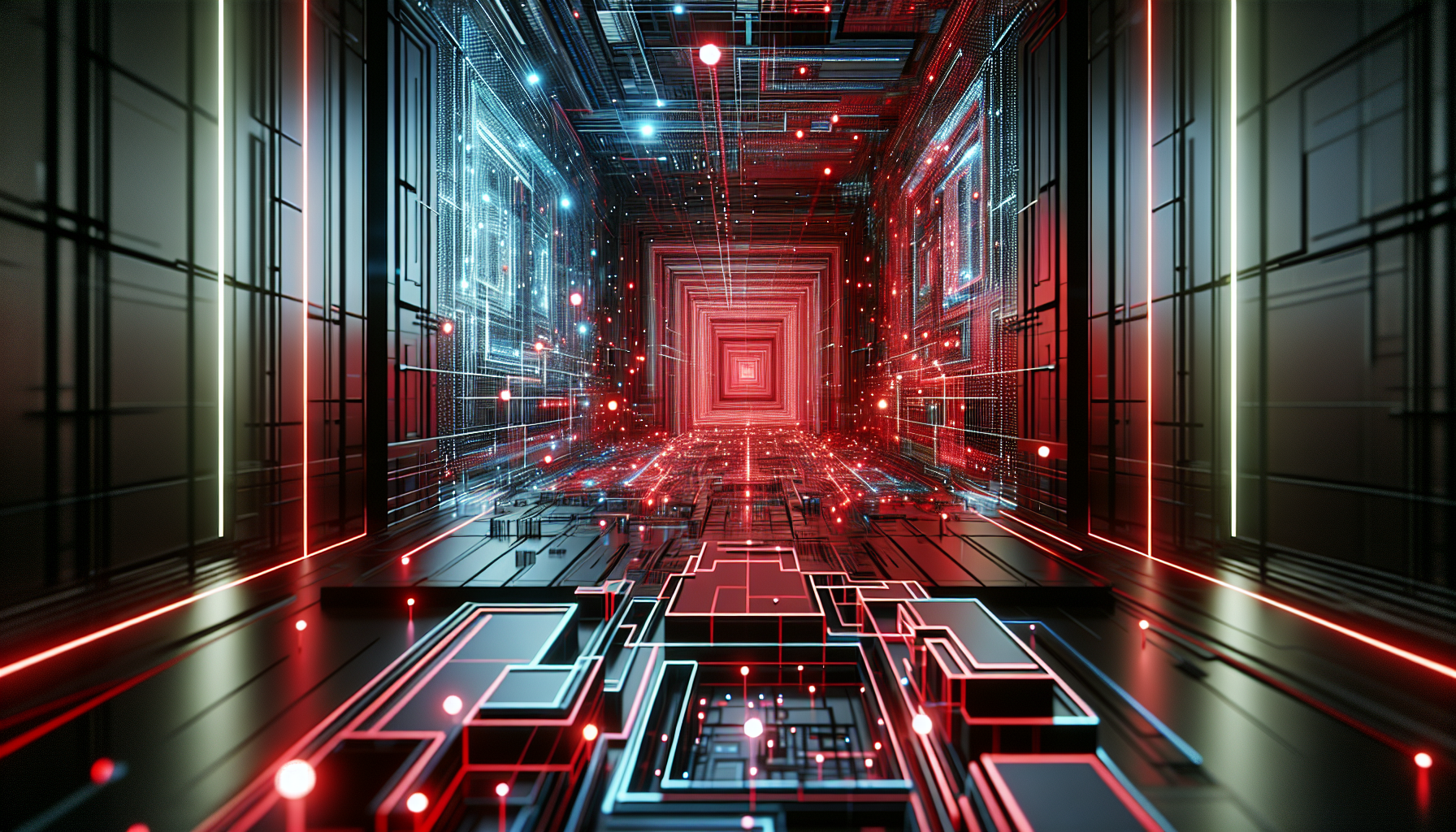 Tron Red Arena Interior