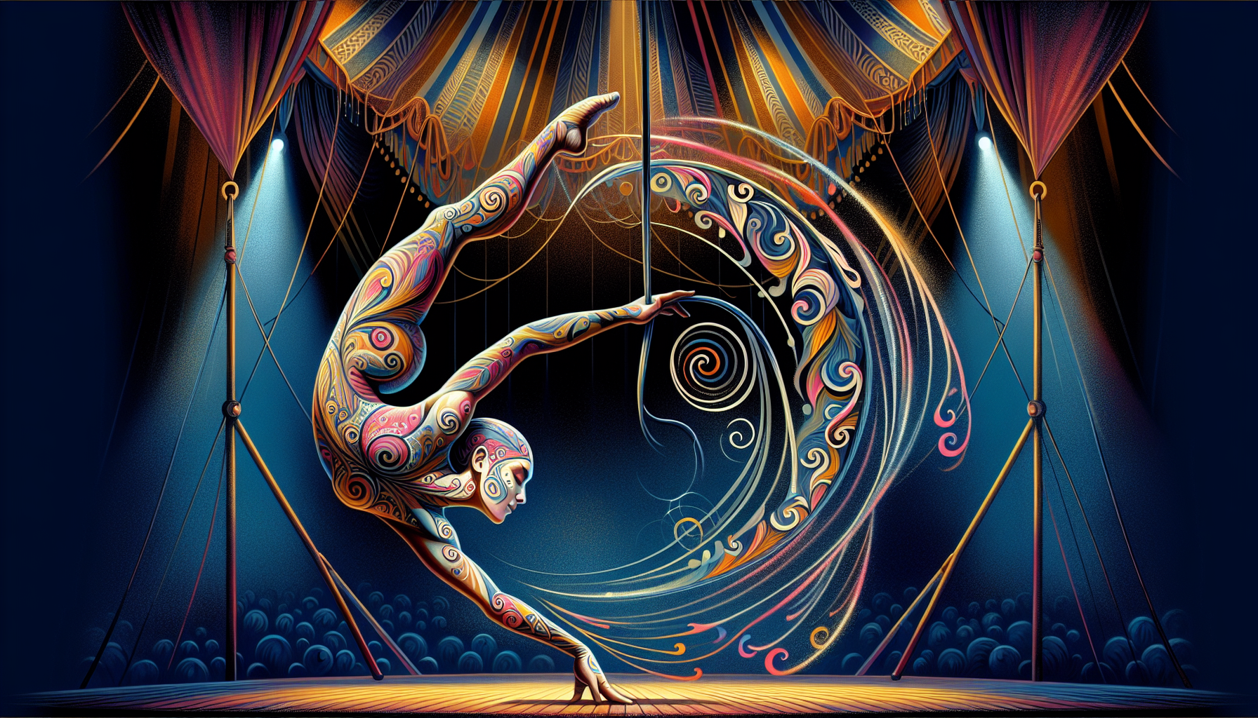 cirque du solei style working with the tongue