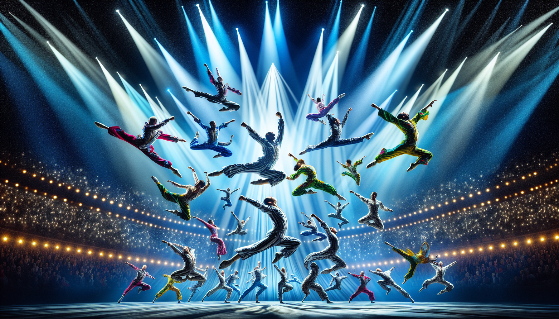 cirque du solei style working with martial arts

