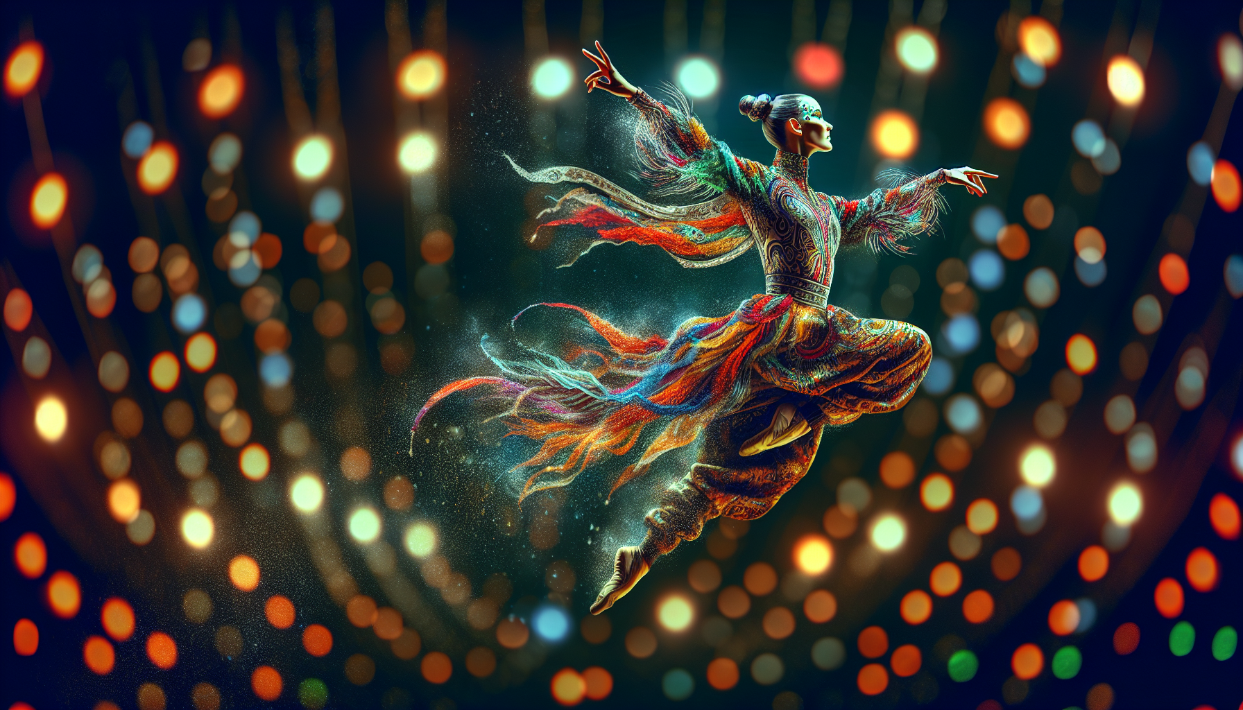 cirque du solei style tumbler female