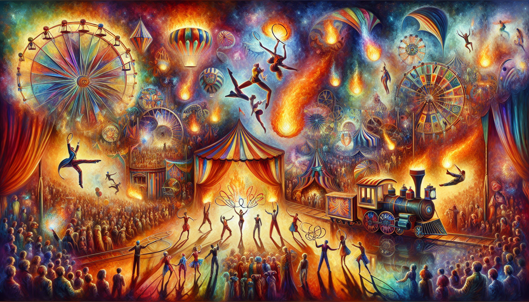cirque style Creativity and imagination
