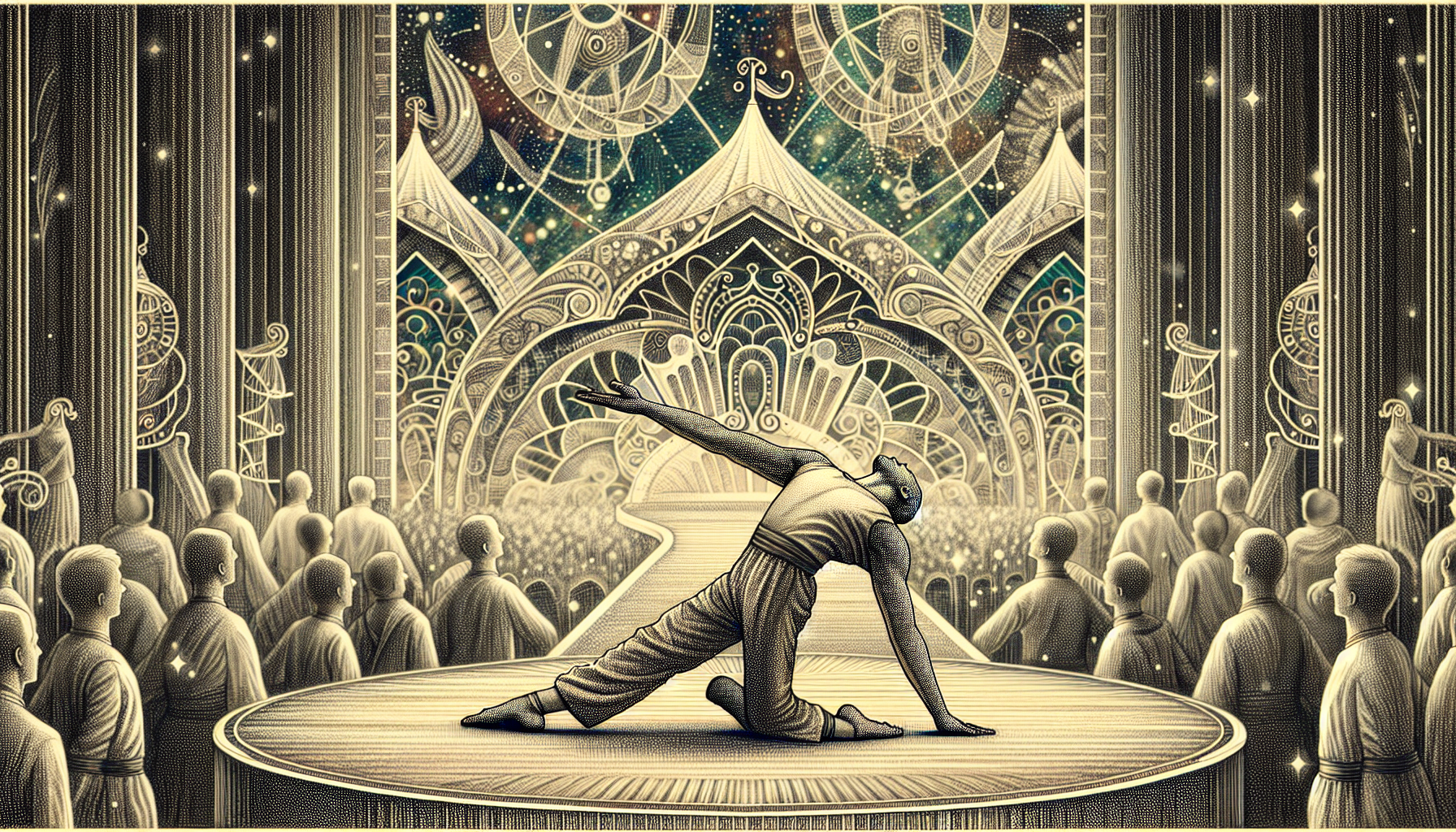 cirque du Solei style, forward bend, kyphosis