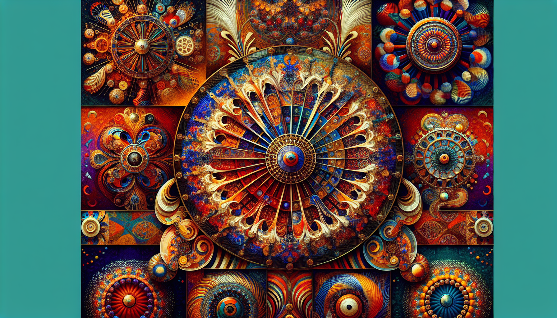 Cirque du solei style, silent auction art pieces