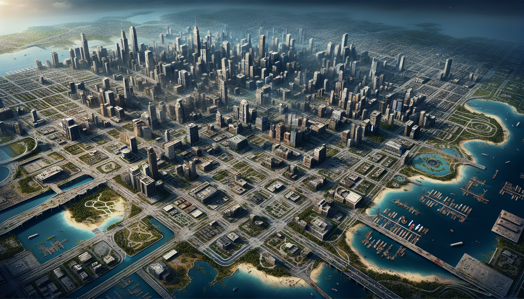 make me a large city map for my zombie appocalipce game