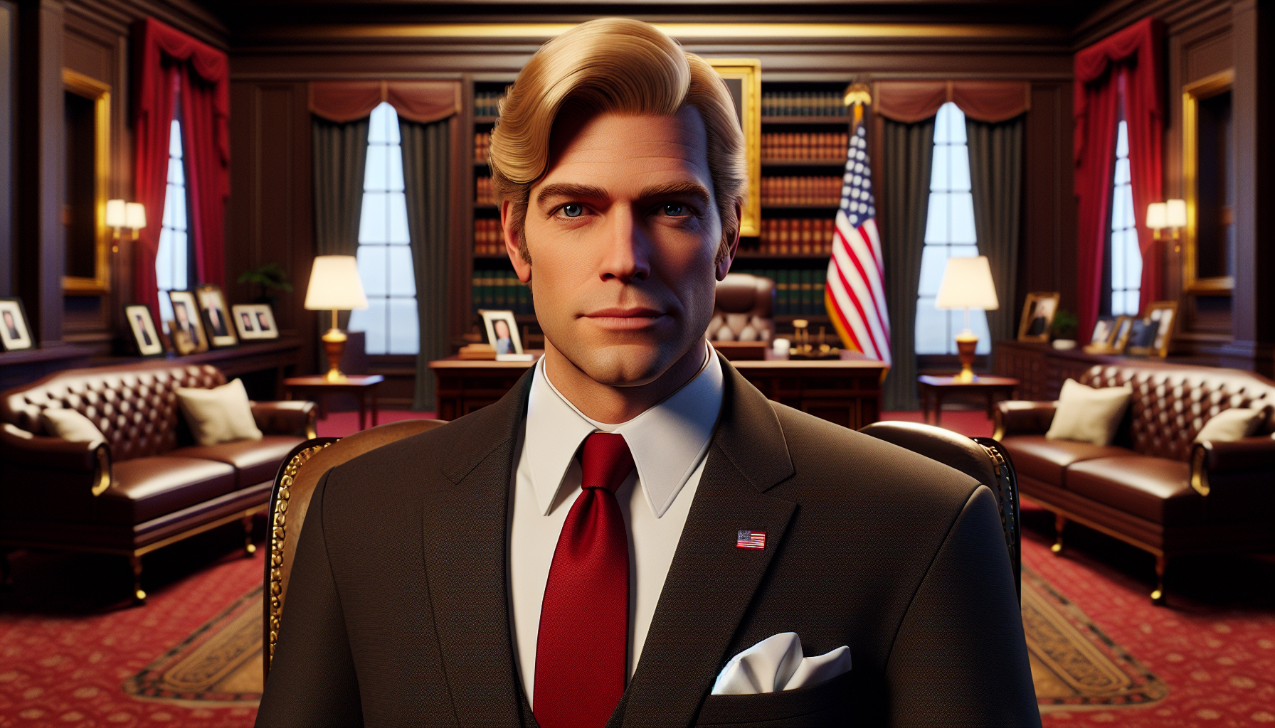 Trump president of America 