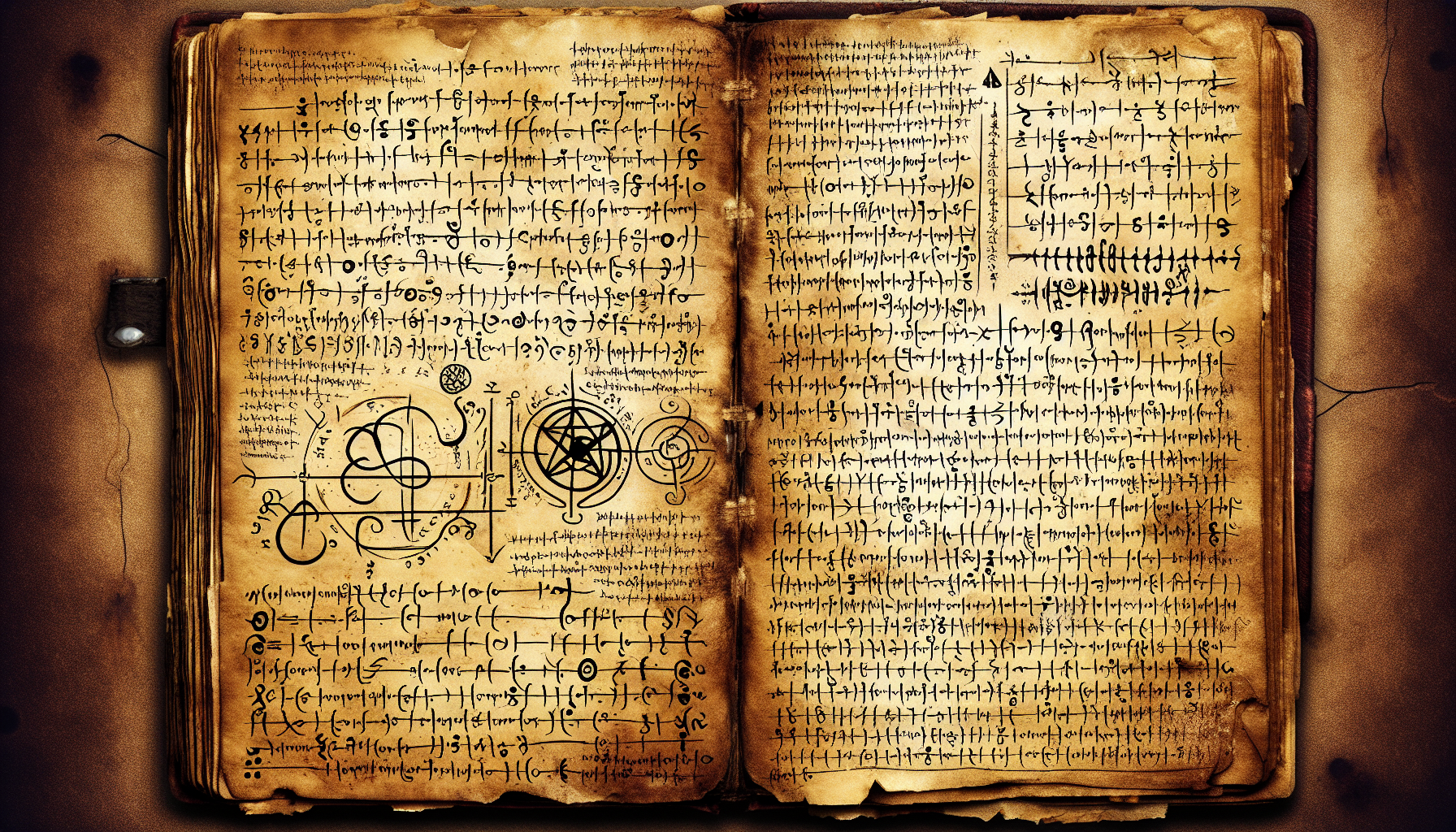 A cursed diary with entries written in two different hands, one clearly non-human