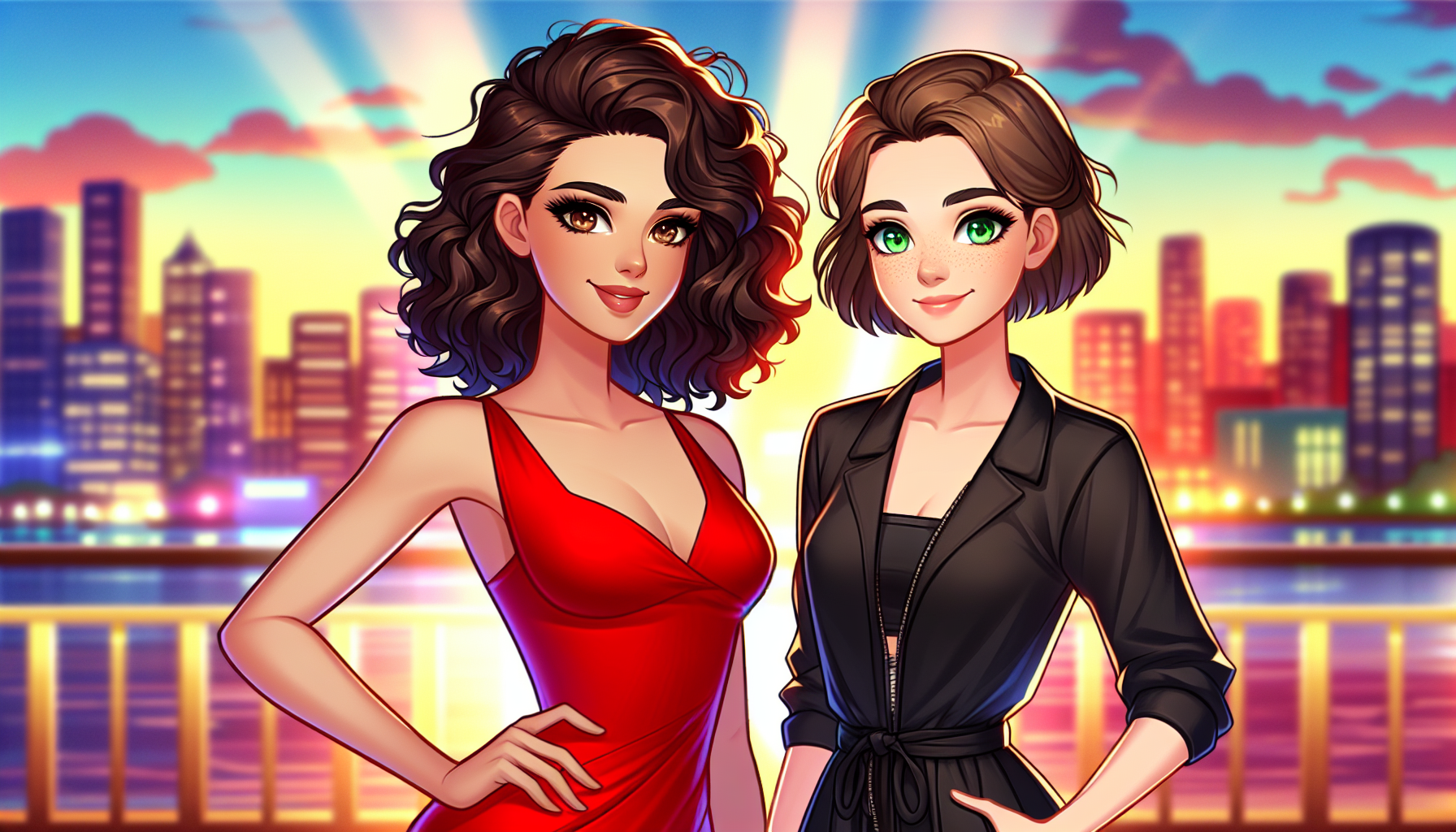 Gal Gadot with her friend