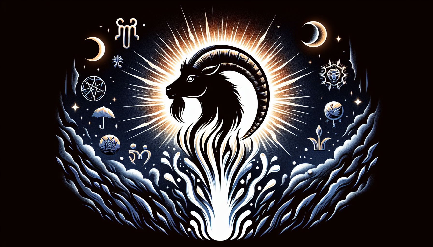 Inner growth energy explosion Capricorn rising above shadows