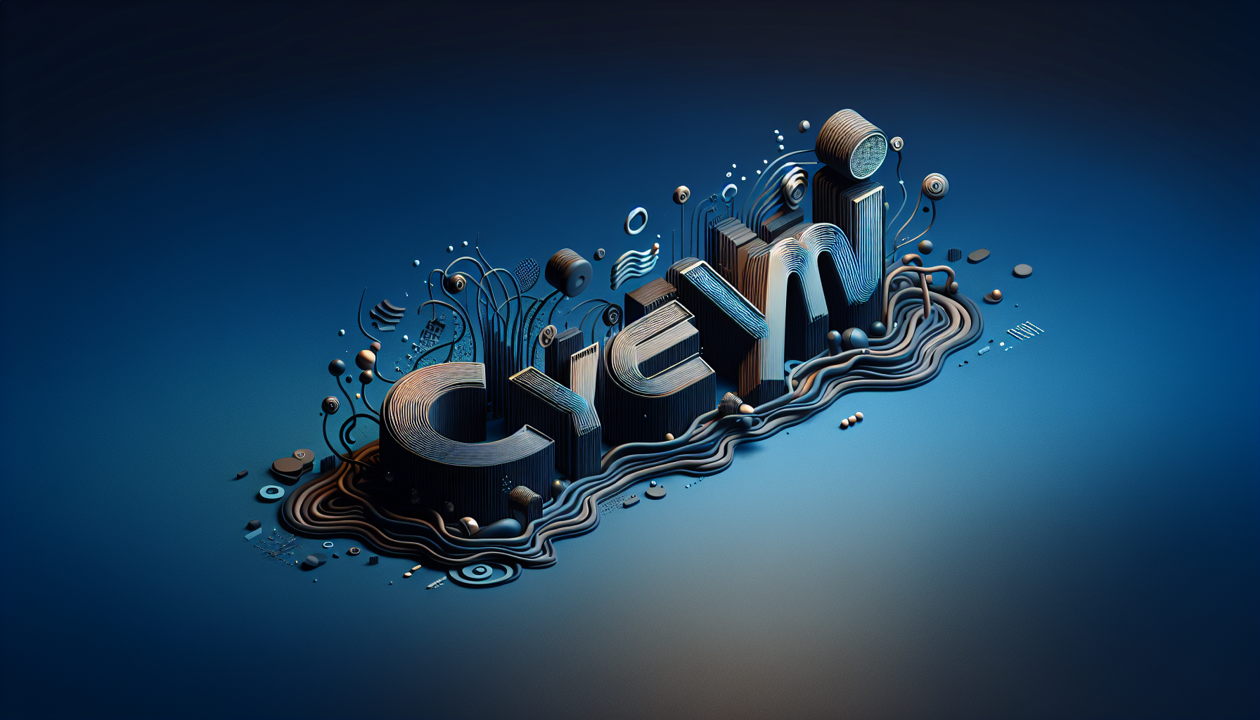 Надпись Cheymi на темно синем фоне 