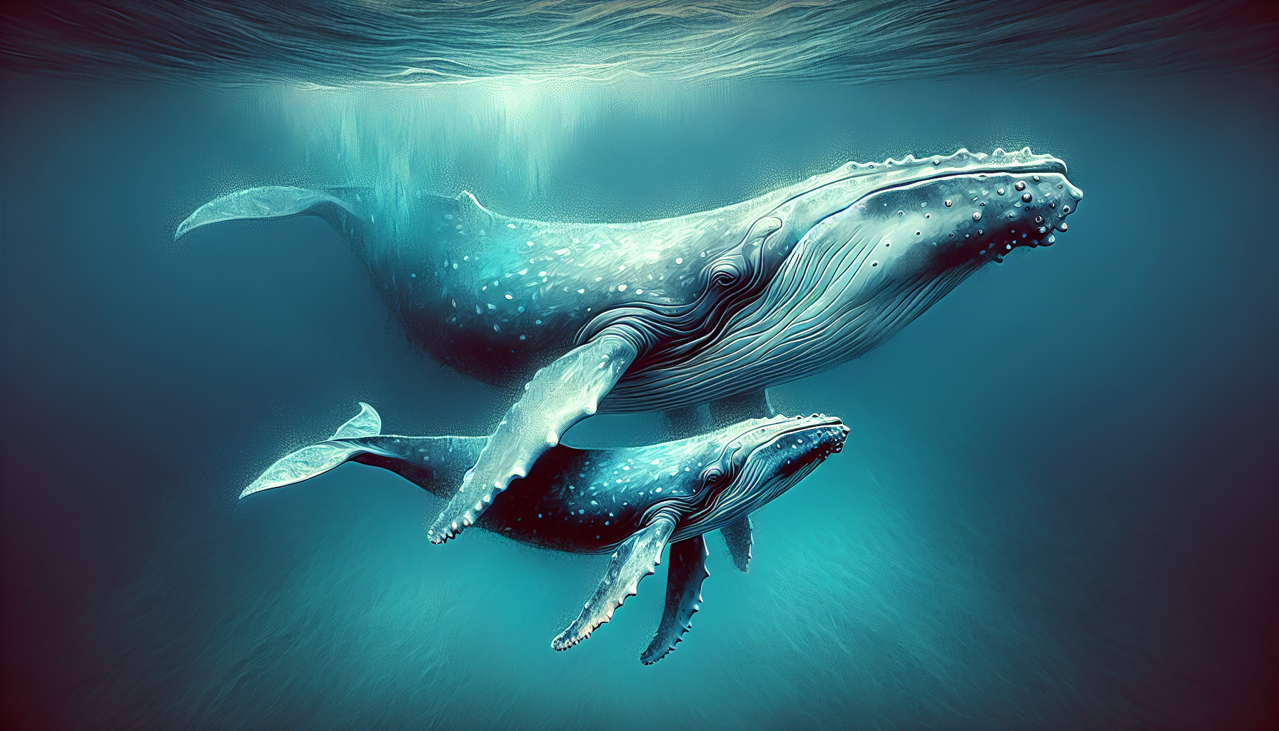 whale with with baby