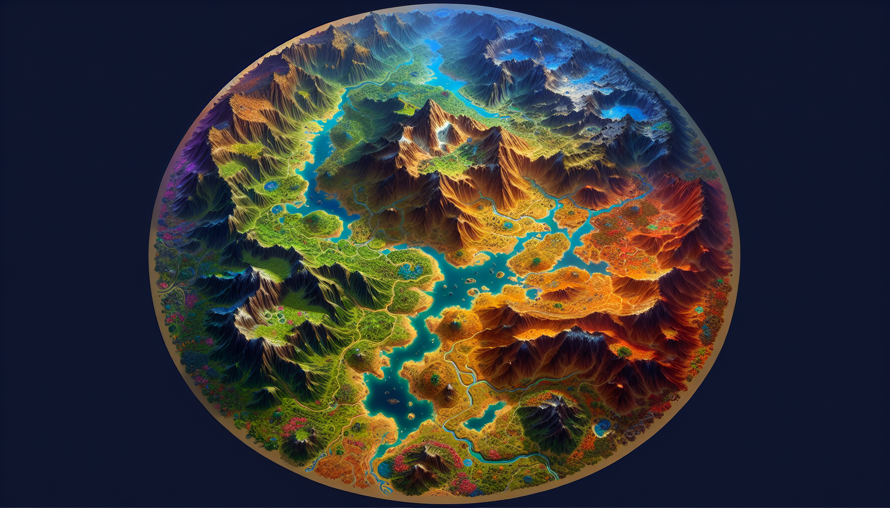 Xunlong Mountain
RPG map, fantasy, top‑down view, detailed terrain, vibrant colors
--ar 16:9