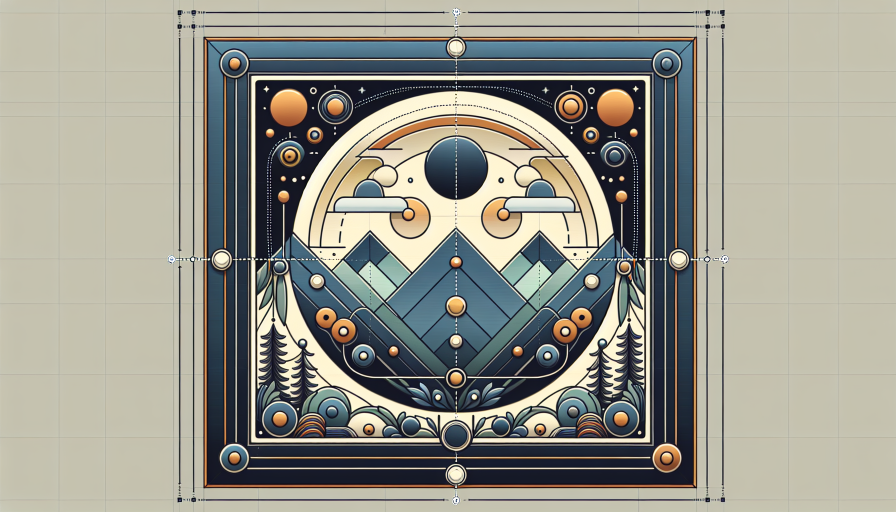 画一张方形圆角的总平面图