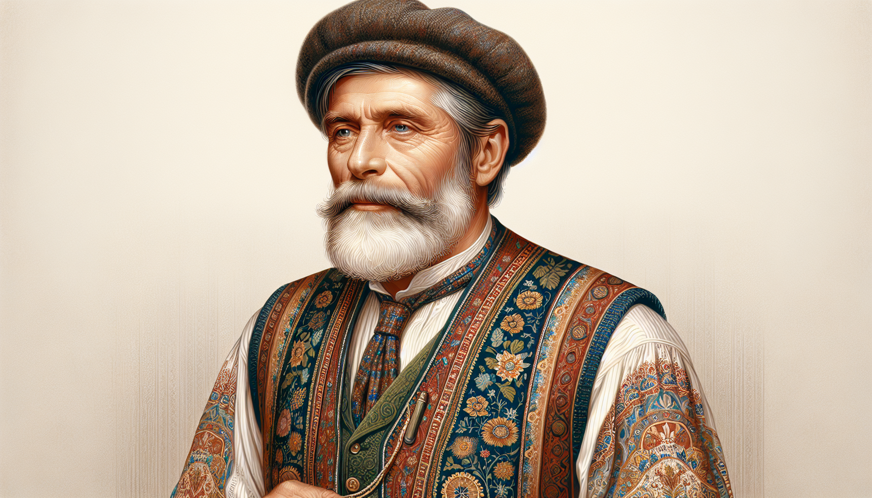 راجل في عمر 60عام عجوز يلبس الزي القديم