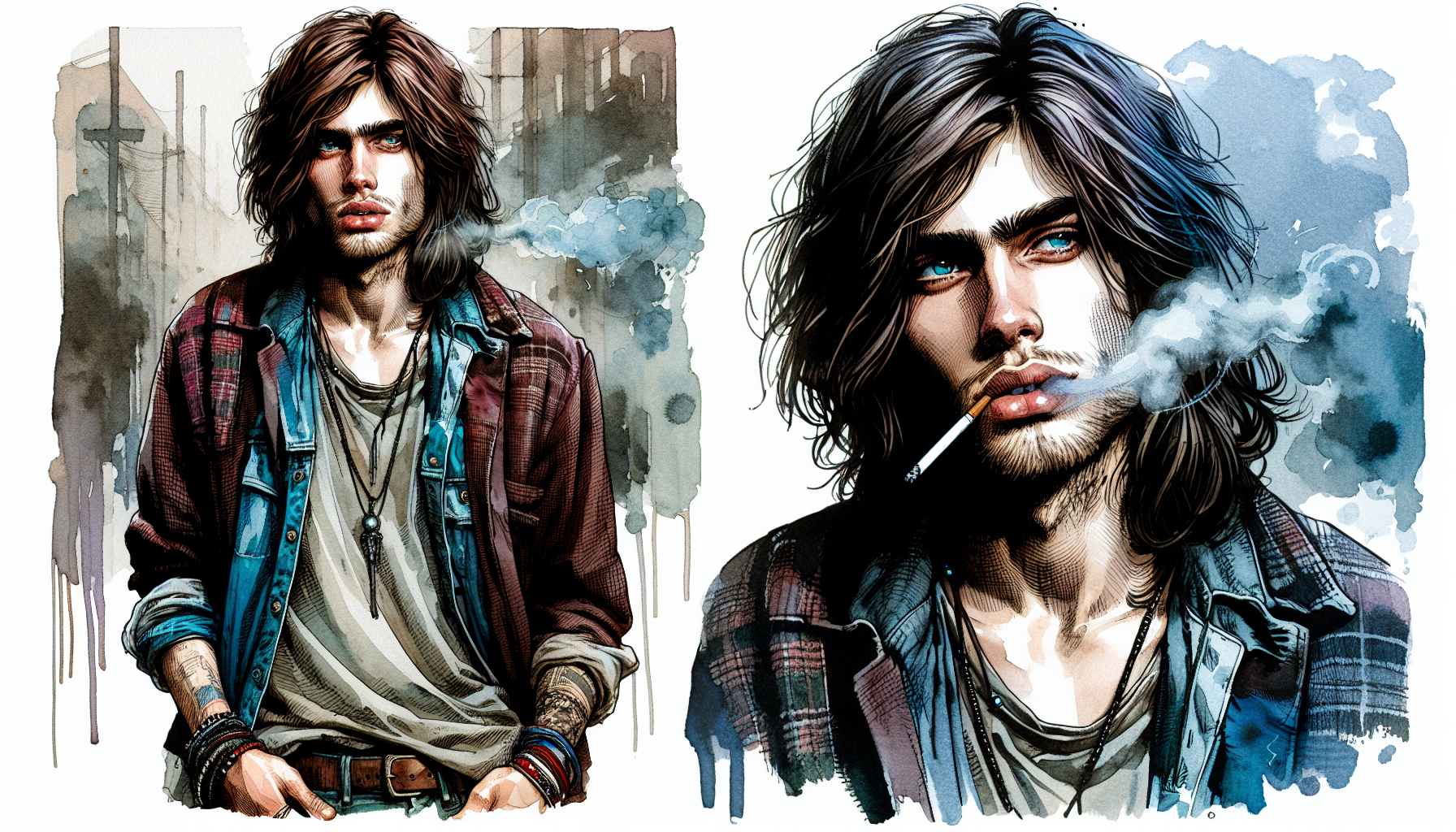 Kurt cobain smoking 