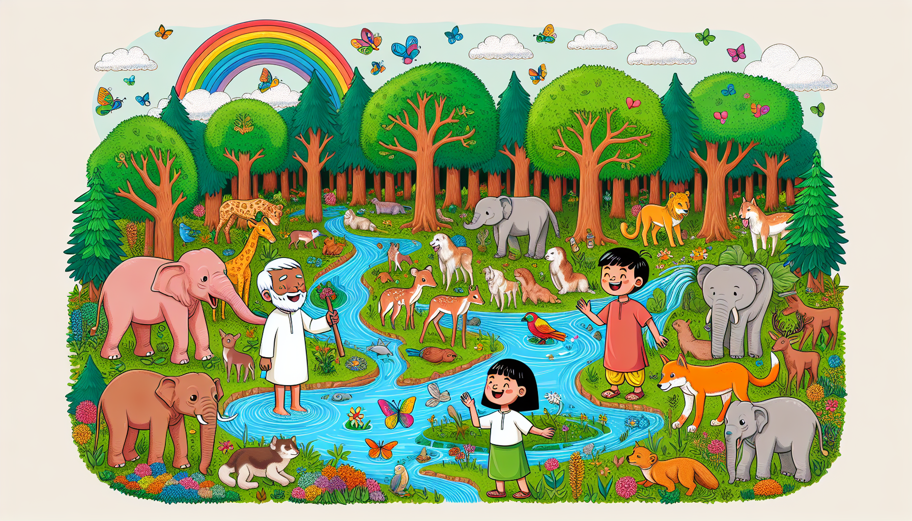 poster making bond between man and nature poster for ipbl easy but pretty for kids
