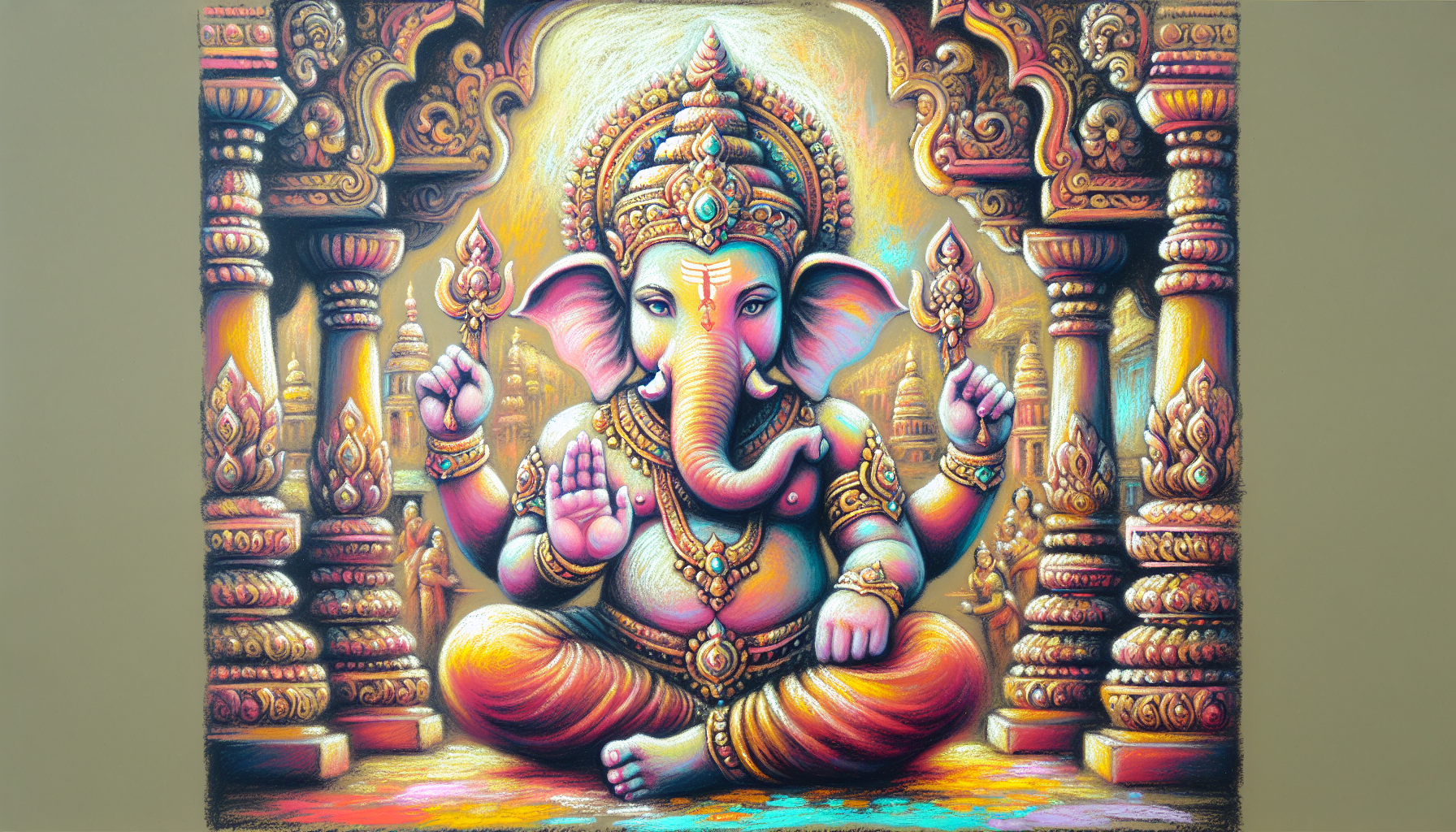 Ganesha egy indiai templomban