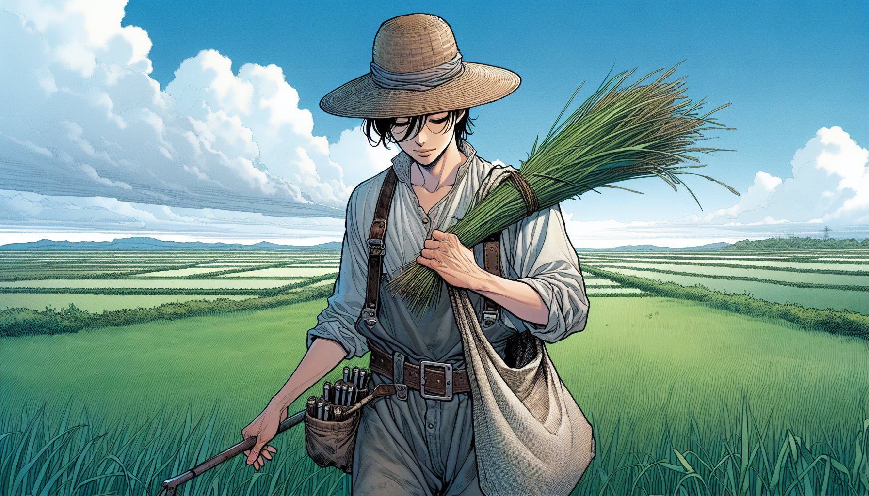 Un personnage de cultivateurs en manhwa 