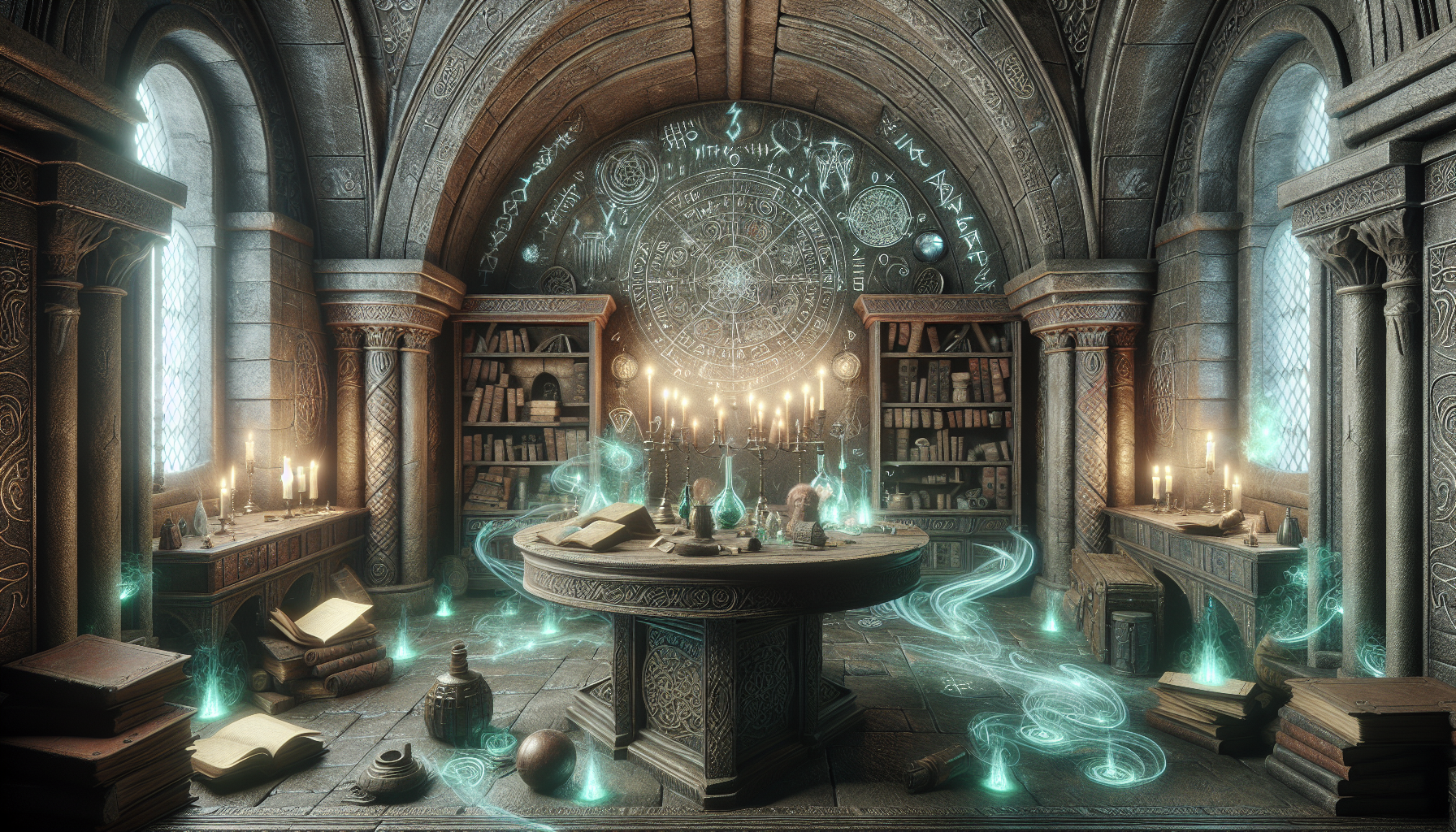 a hidden dungeon belonging to a wizard discovered inside a palace