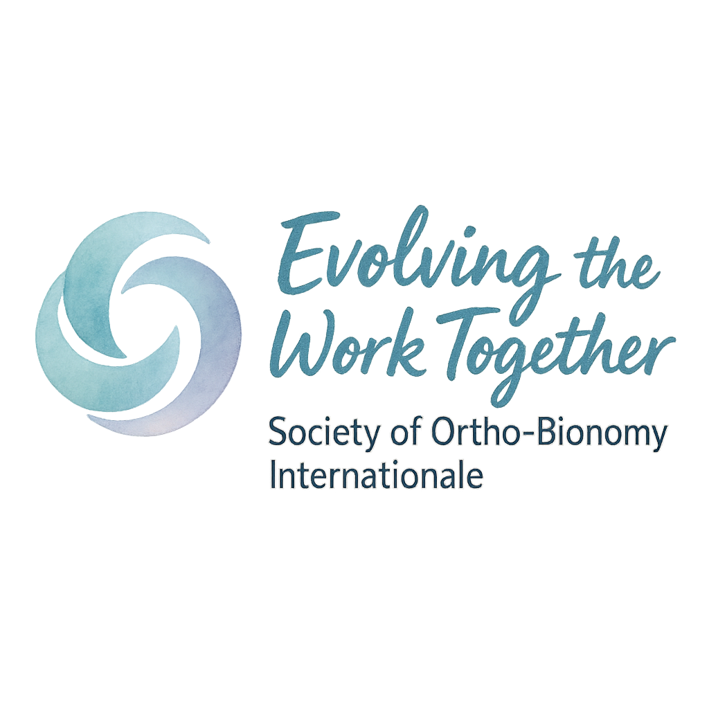 Logo; Evolving the Work Together; Society of Ortho-Bionomy International®
