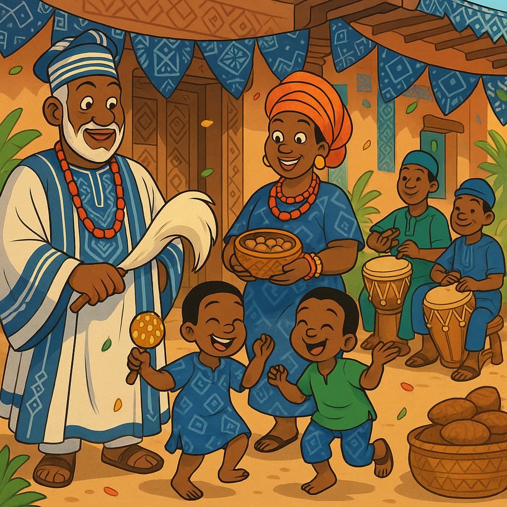 Generate a Yoruba cartoon 